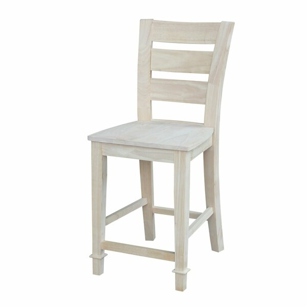 International Concepts Tuscany Counter Height Stool, 24" Seat Height, Unfinished S-292